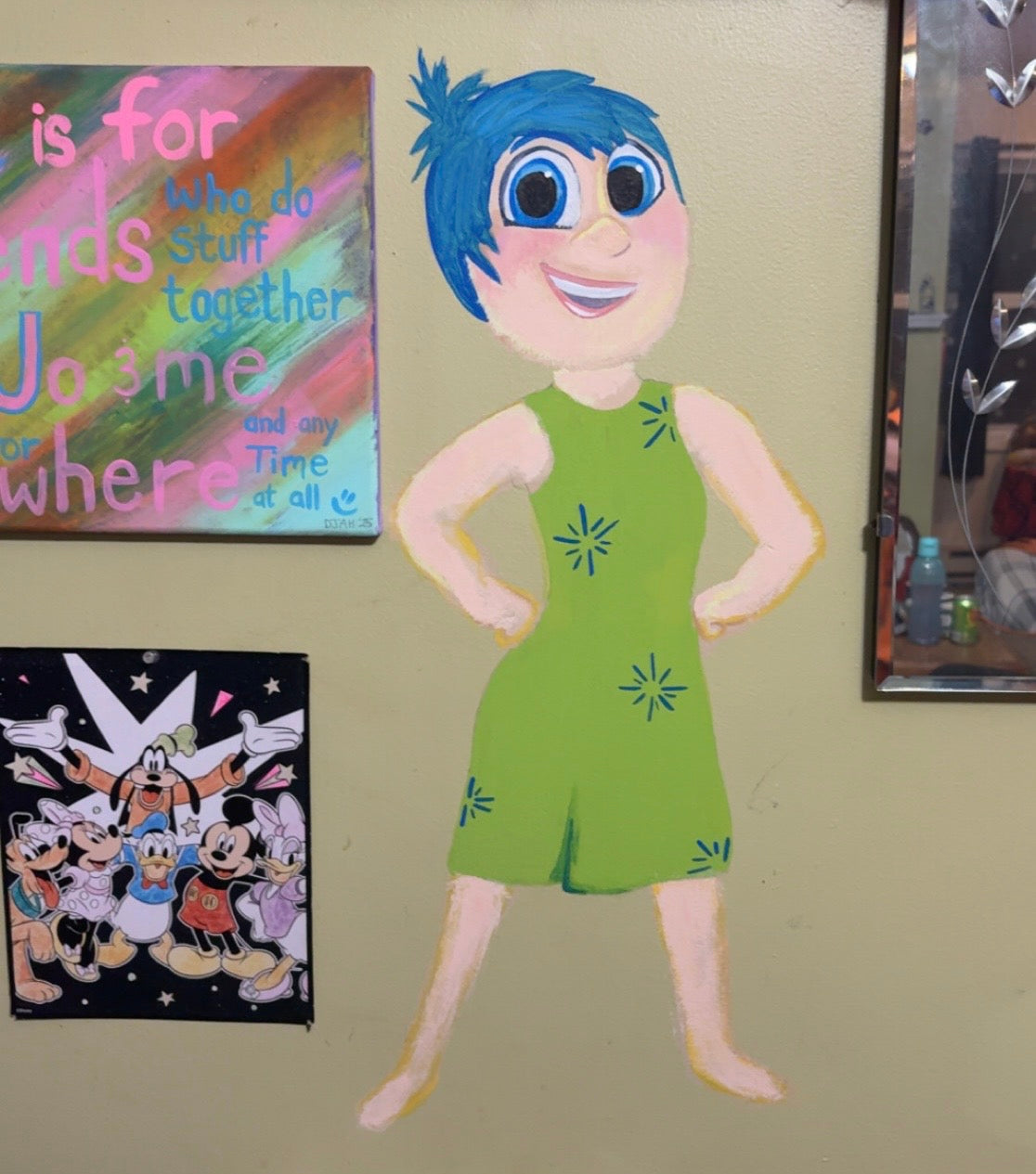 Cinderella wall mural painting example