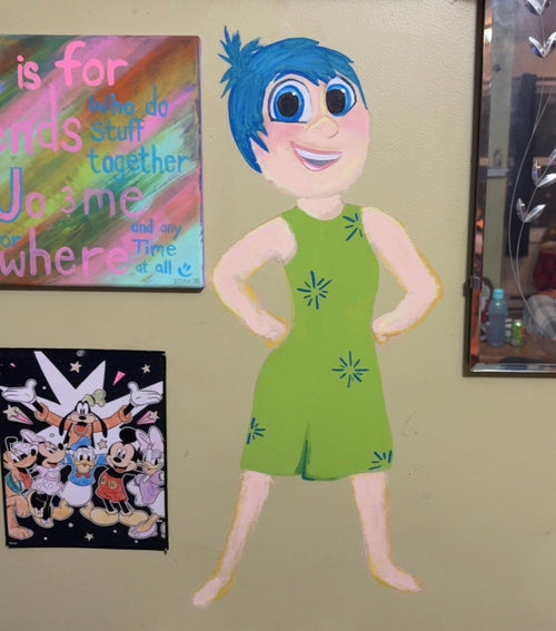 Cinderella wall mural painting example